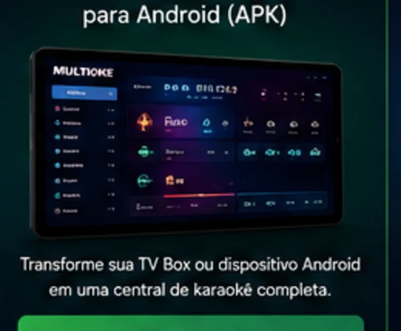 Aplicativo de karaokê para Android e TV Box