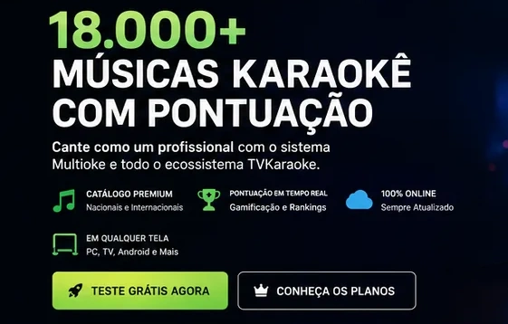 Mockup completo do ecossistema Multioke e TVKaraoke